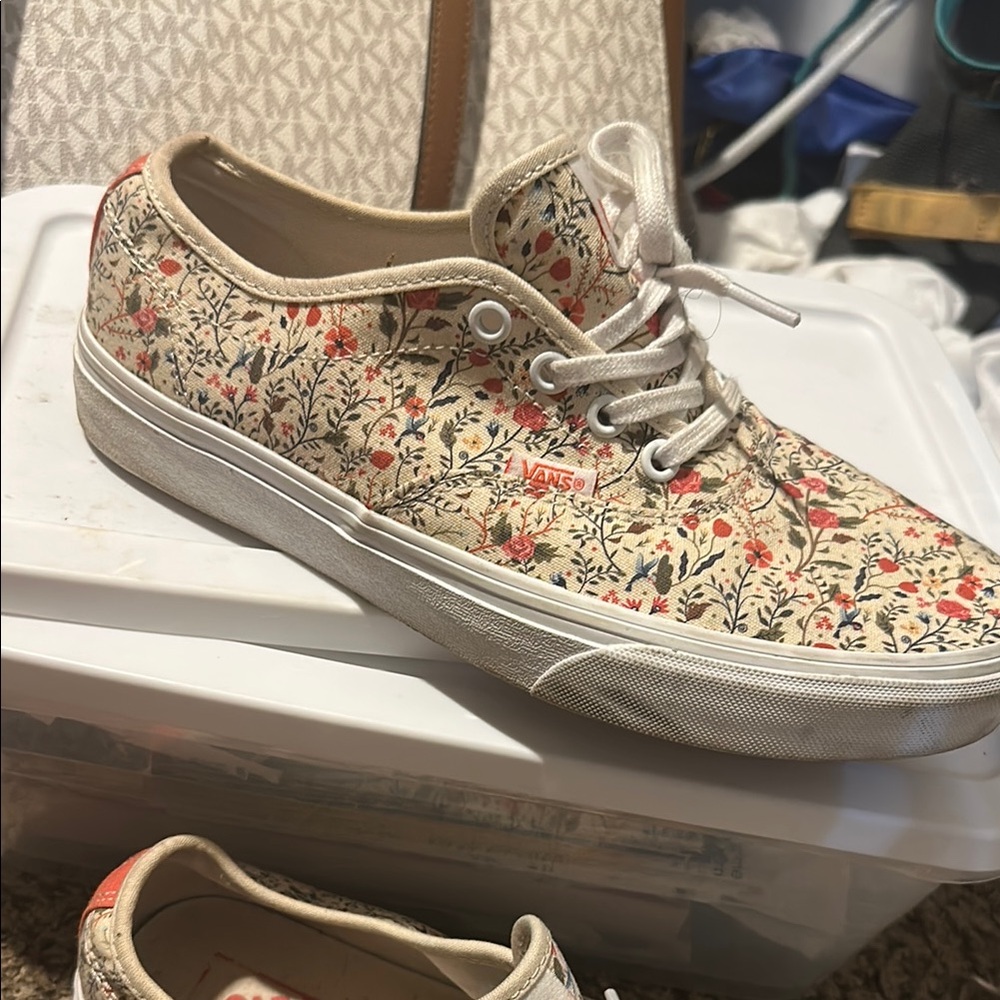 Vans Floral Canvas Sneakers